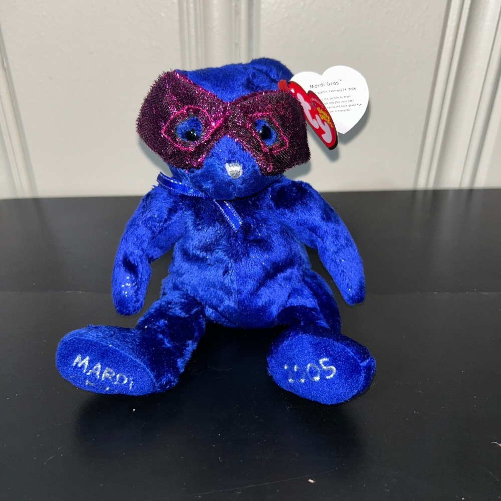 2004 Ty Beanie Baby "Mardi Gras"